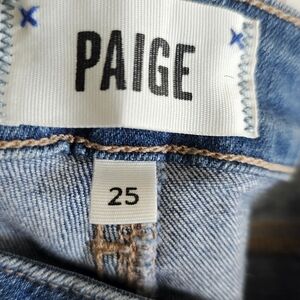 PAIGE Women's Light Blue Denim Jeans - Classic Wash